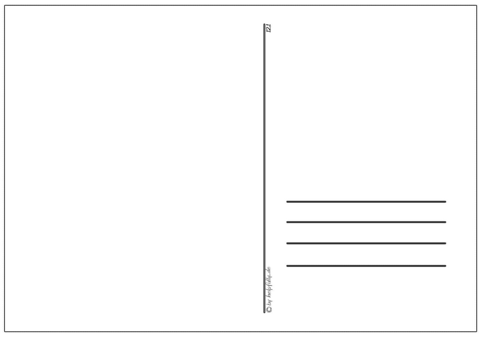 Karten, Postkarten, Einladungen| Gratis Papier-Vorlagen zum Ausdrucken