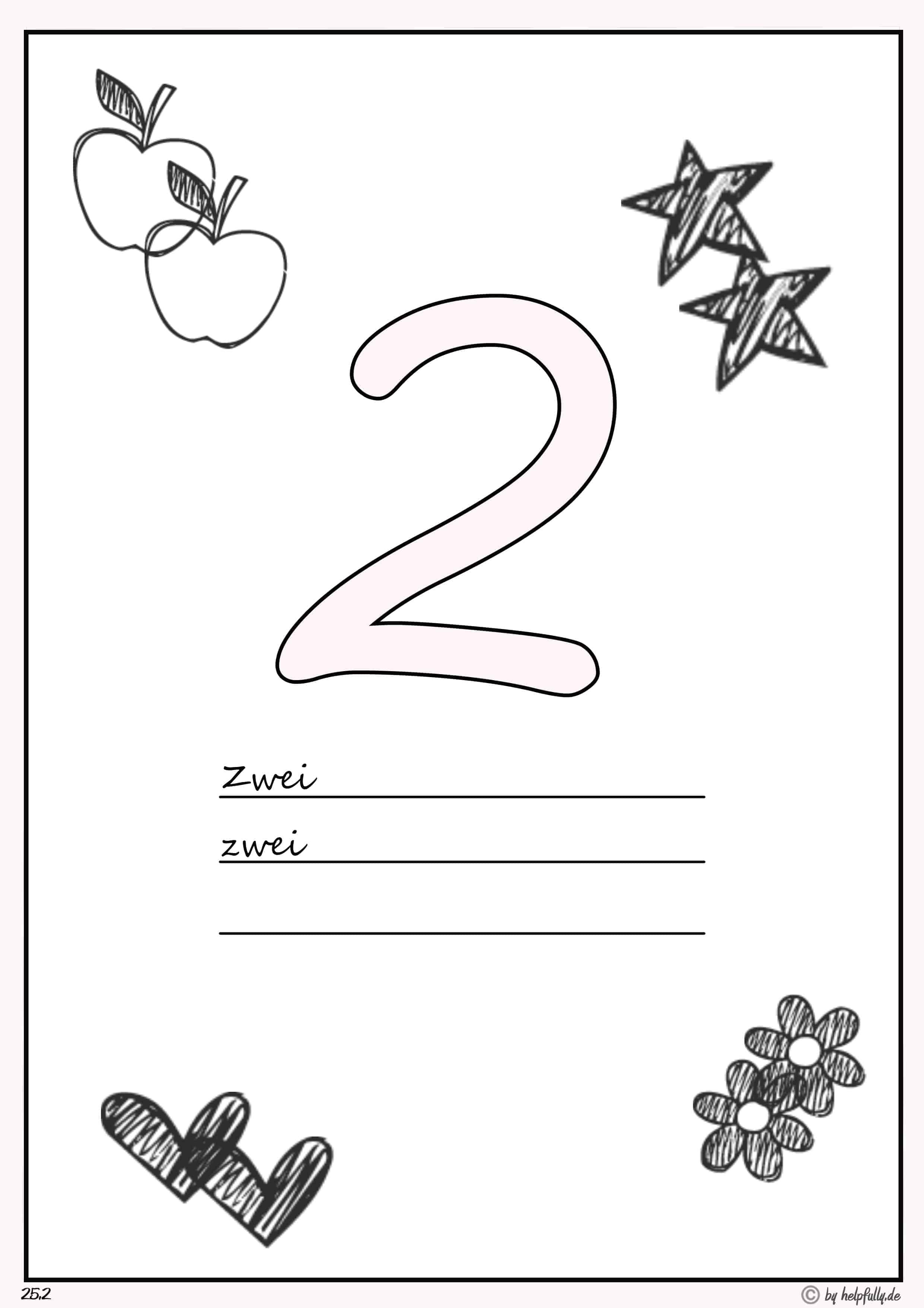 Lern’ die Zahlen – Zahl “2”
