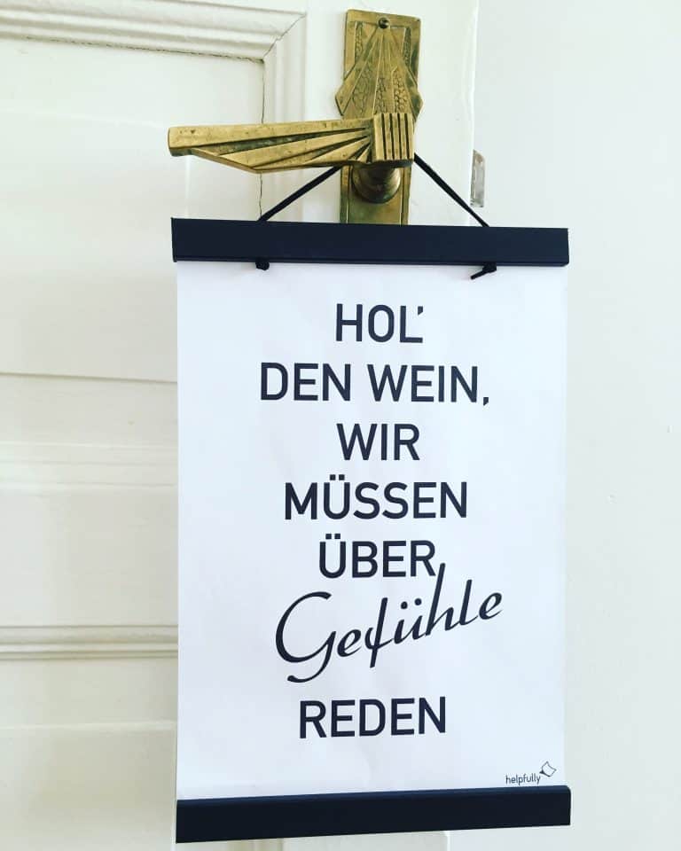 Hol Den Vodka Wir Müssen über Gefühle Reden Wandschild - Bar "Hol' den Wein, wir müssen..."