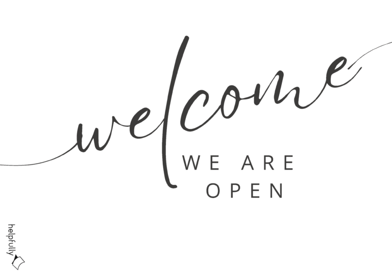 Welcomesign Sorry Schild/Sign - open/closed