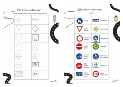 QUMIIRITY 140-teiliges Verkehrsschilder Spielzeug - Lernspielzeug Für Kinder