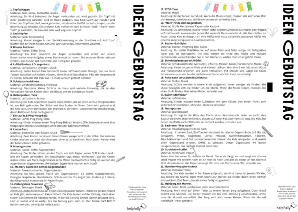 Geburtstage - Vorlagen zum Geburtstag ausdrucken | helpfully.de