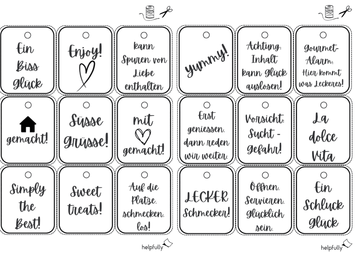 Etiketten ausdrucken - Auswahl an Gratis-Vorlagen | helpfully.de