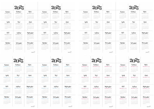 Jahreskalender ausdrucken als Gratis-PDF - helpfully.de