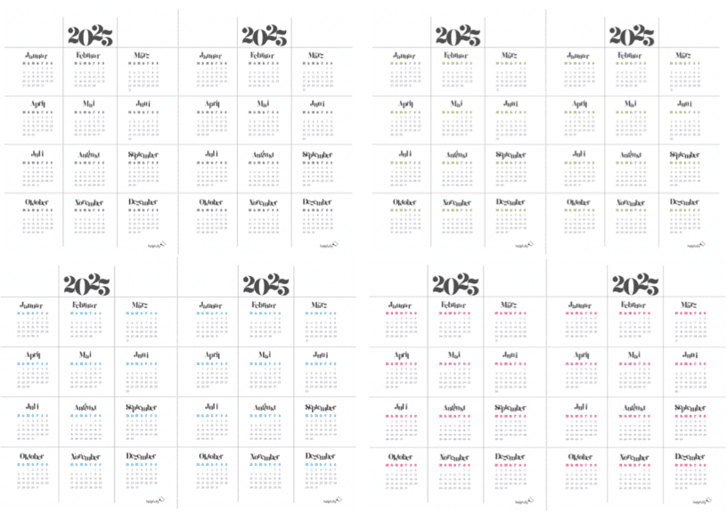 Jahreskalender ausdrucken als Gratis-PDF - helpfully.de