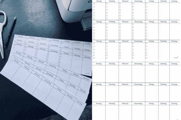 Wochenplaner mit Uhrzeit zum Ausdrucken PDF - helpfully.de
