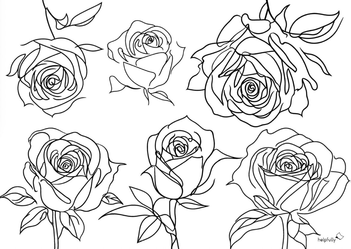 Ausmalbilder Blumen - Schöne Vorlagen ausdrucken | helpfully.de