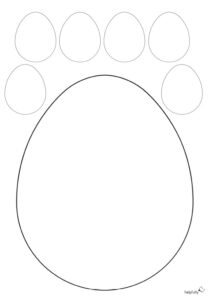 Ostereier zum Ausdrucken "S-XL Eier" Gratis PDF | helpfully.de