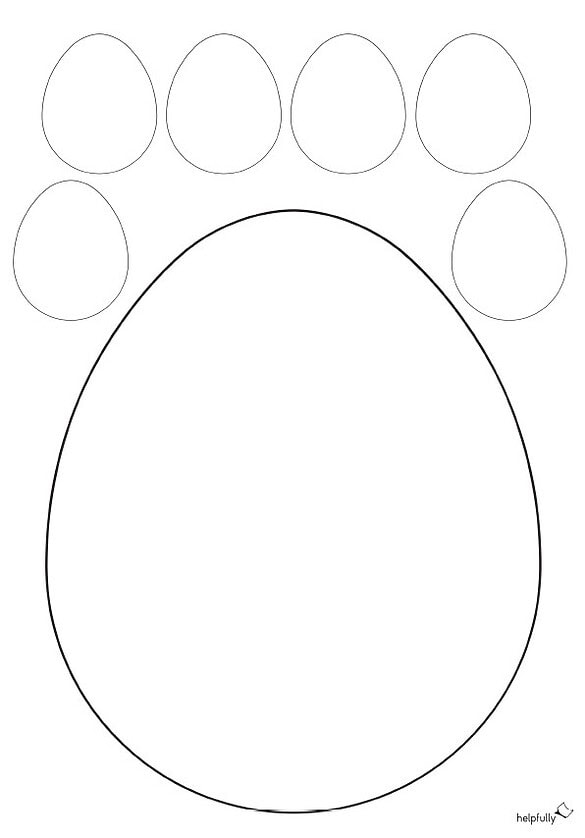 Ostereier zum Ausdrucken "S-XL Eier" Gratis PDF | helpfully.de