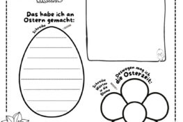 Osterferien Rückblick, Material kostenlos für Grundschule Unterricht
