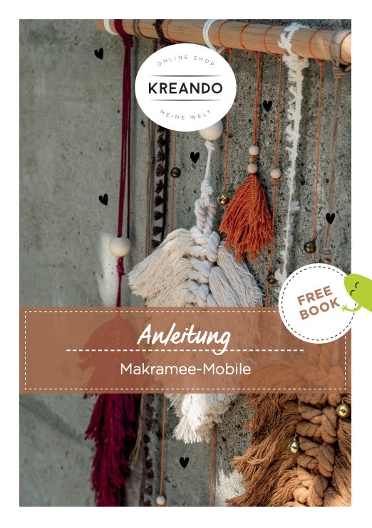 Mobile aus Makramee selbstermachen - Freebook Anleitung von kreando.ch