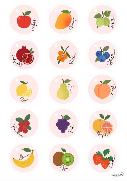 Tolle Marmeladenetiketten mit schönen Designs zum Ausdrucken