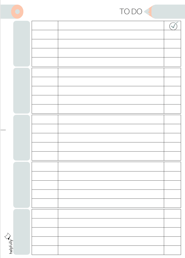 To Do Liste zum Ausdrucken für Namen/Personen 