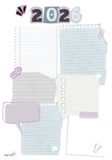 Vorlage zum Ausdrucken für Vorsätze 2026