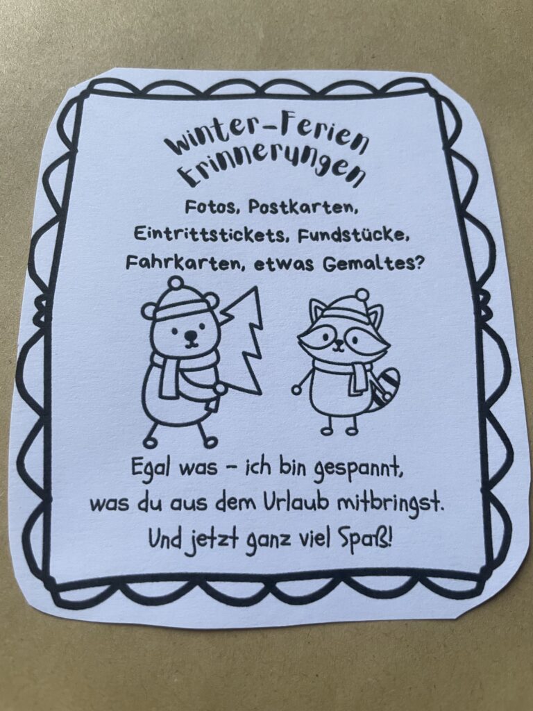 Süße Designs der Erinnerungstüten-Kärtchen