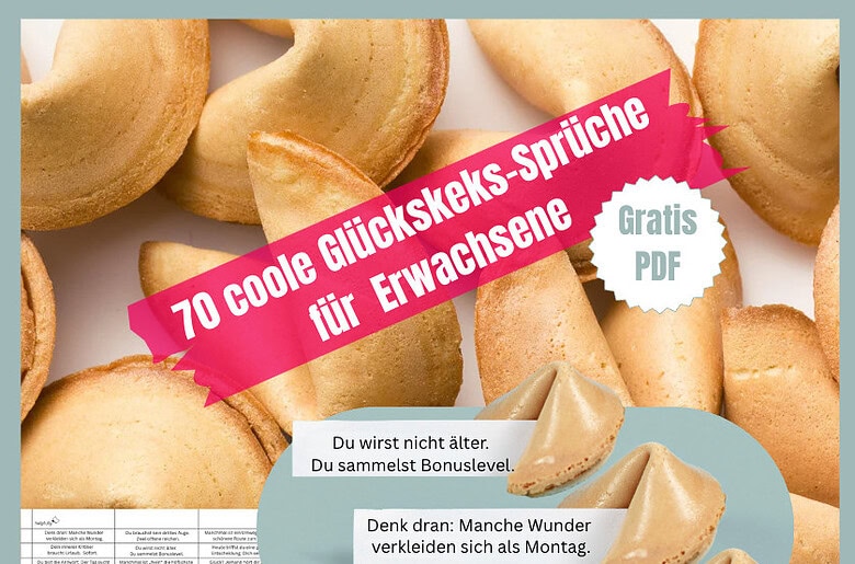 Coole Sprüche für Glückskekse für Erwachsene