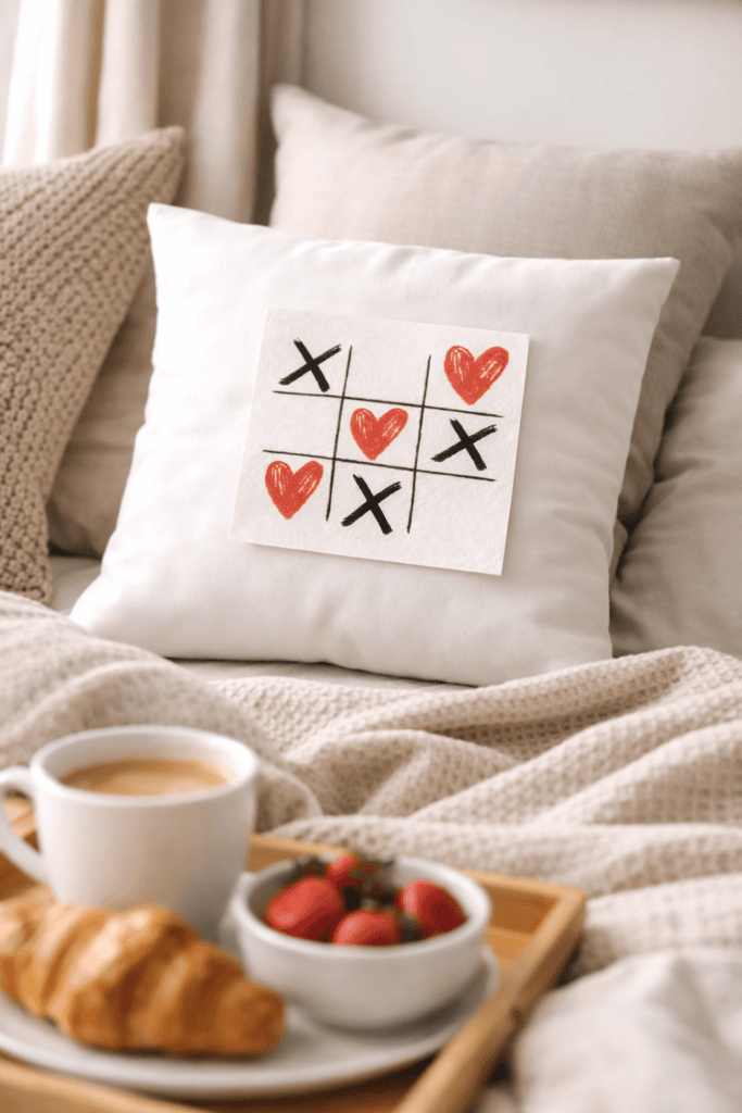 auch als Liebesbotschaft mega schön - die Vorlage mit dem Tic tac Toe zum Ausdrucken