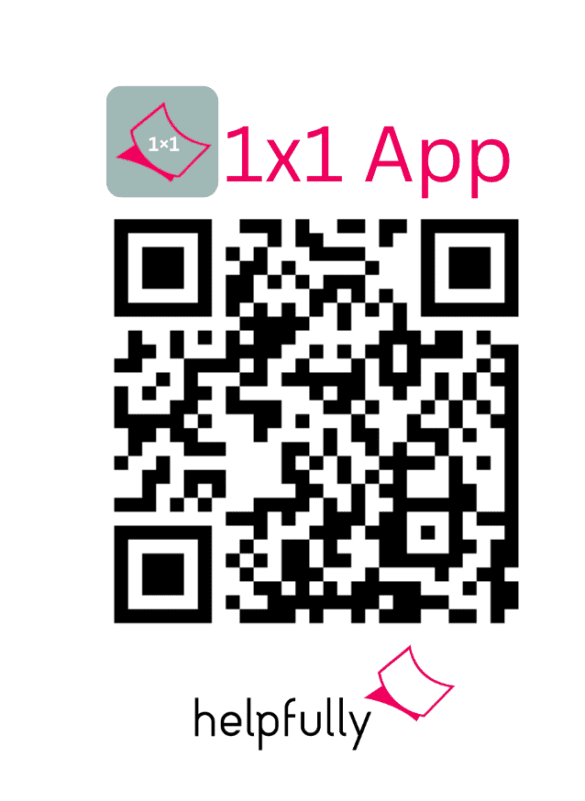 Einmaleins lernen mit der gratis App 1x1 von helpfully.de