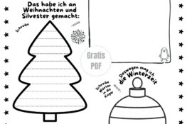 Rückblick für die Winterferien zum Ausdrucken in der Grundschule
