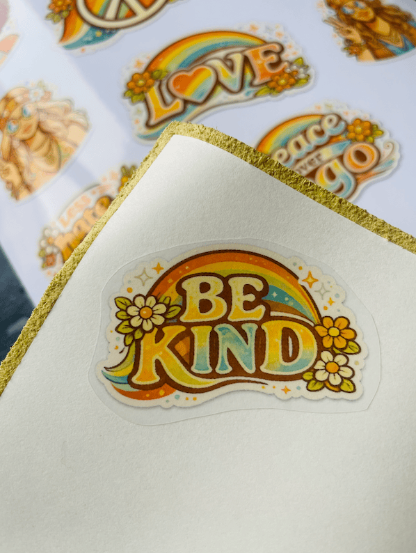 Coole Sticker im Retrolook zum Aufkleben, Basteln und Tattoos nutzen