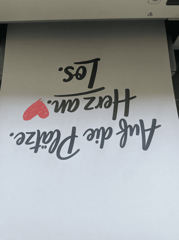 Wandbild Herz an... einfach auf dem Drucker ausdrucken, fertig ist die Deko mit good Vibes