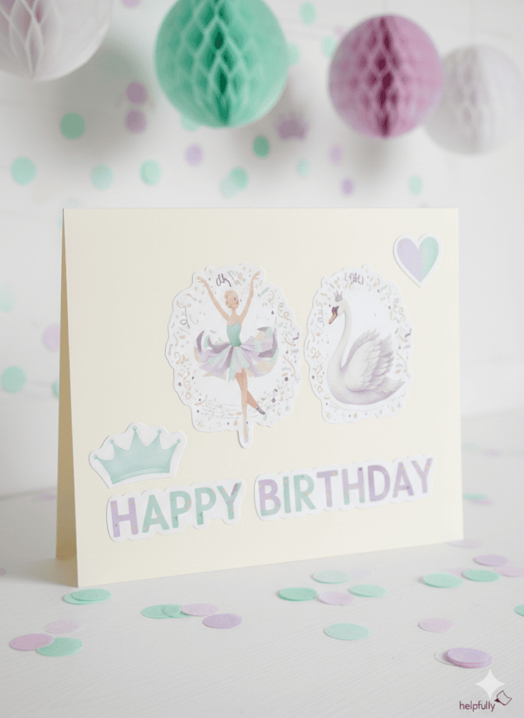 Ballett-Party zum Geburtstag? Dann sind die Sticker super für gebastelte Karten