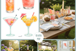 Cooles basteln aus Papier - mit der Drinks-Vorlage zum Ausdrucken