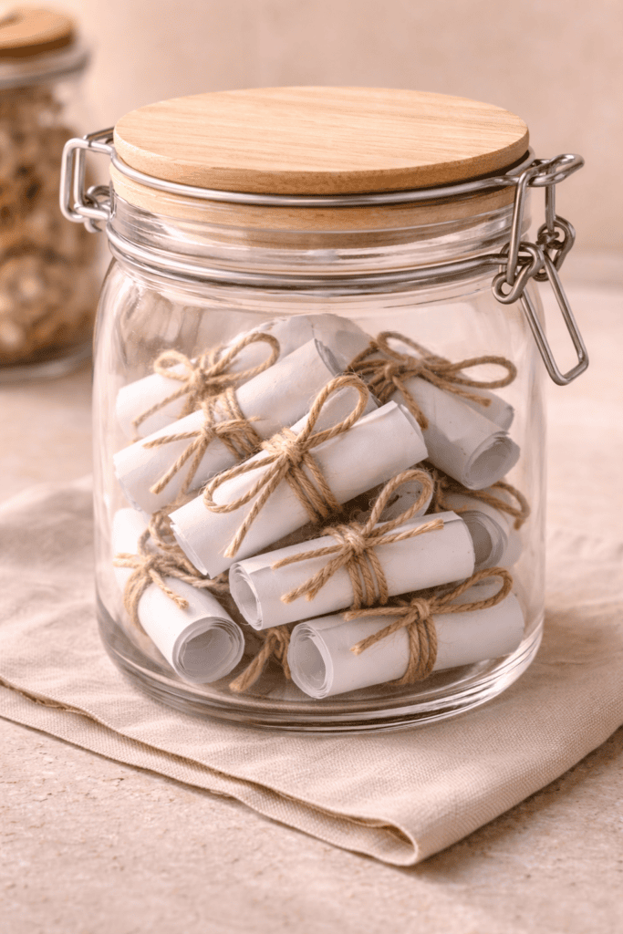 Liebesbotschaften fürs Glücksglas - 12 x Love-Vibes!