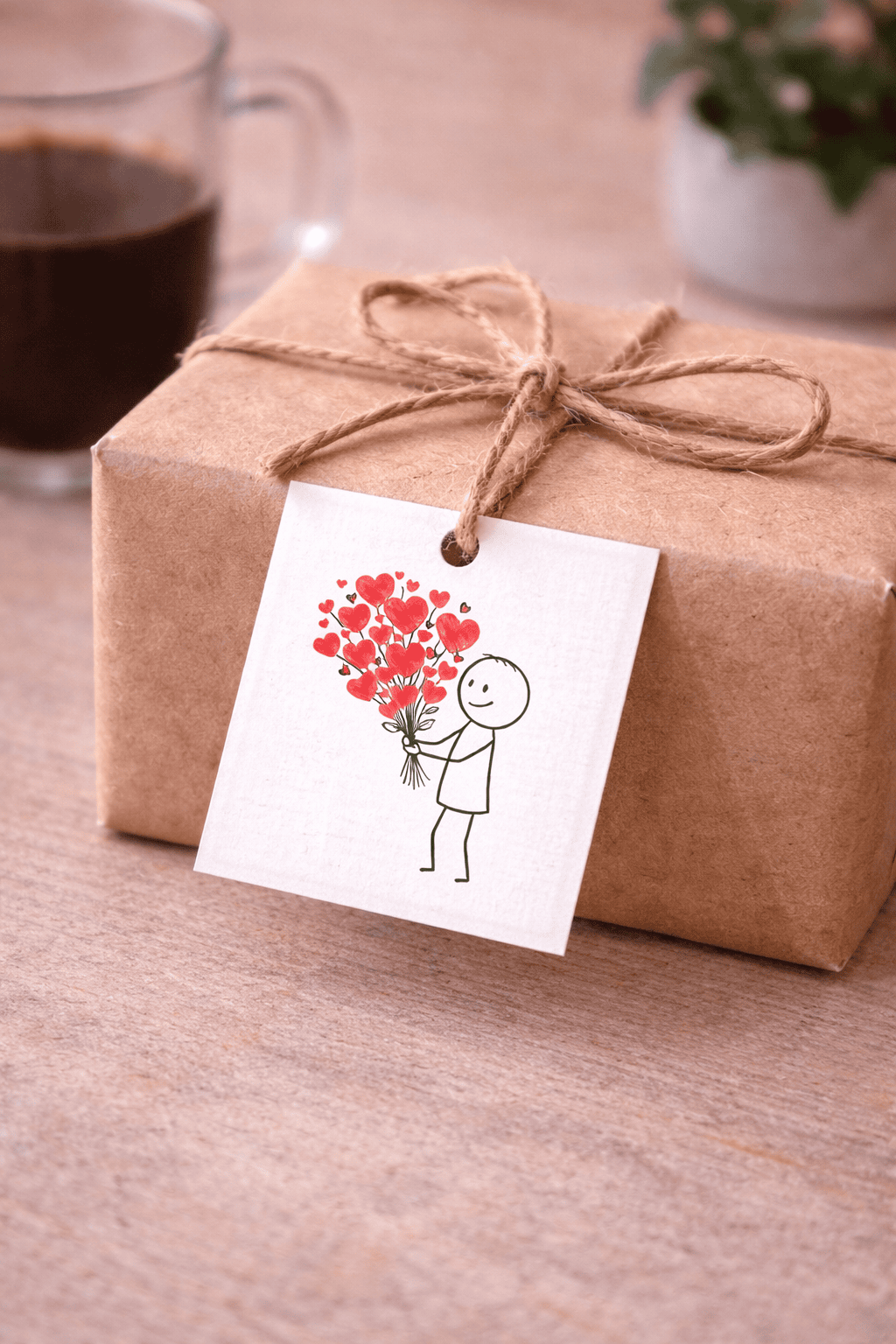 auch als Geschenkanhänger mega schön - die Liebeszettel mit Strichmännchen zum Ausdrucken