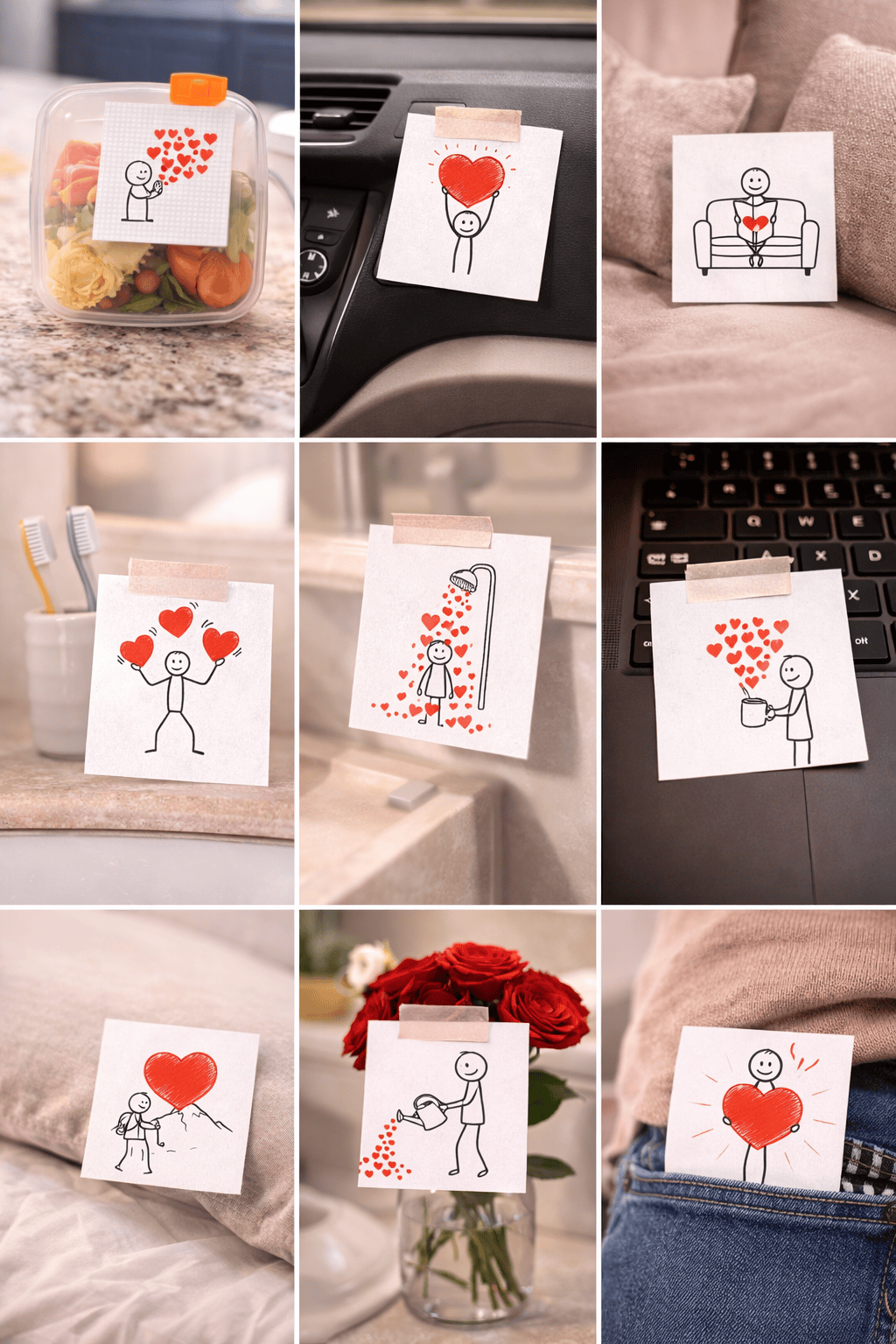 Viele Ideen für süße Liebesbotschaften, jeden Tag einsetzbar