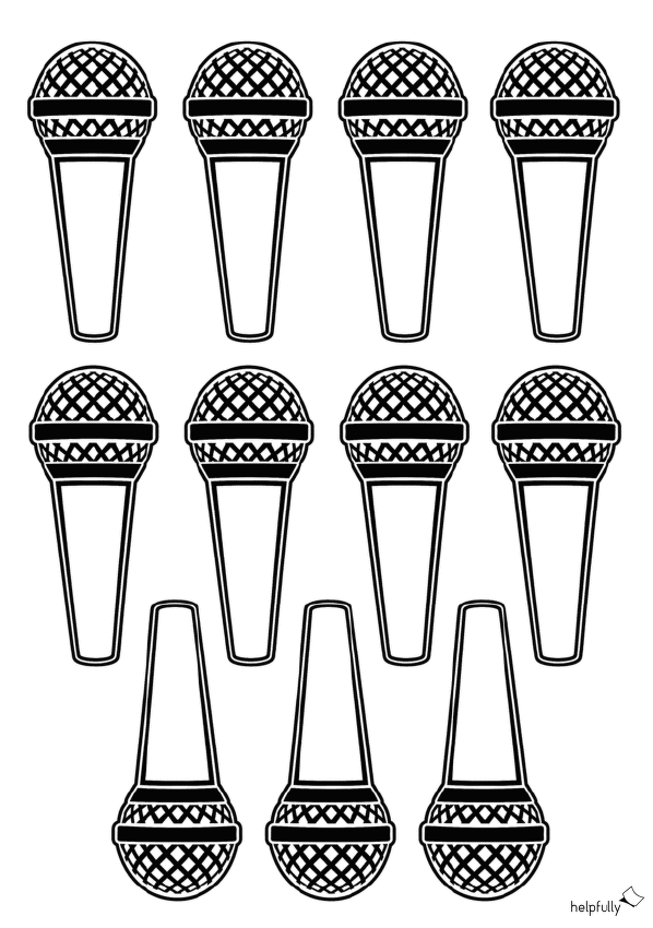 Papierbasteln: Kleine Mikrofone zum Ausdrucken und coole DIYs basteln!