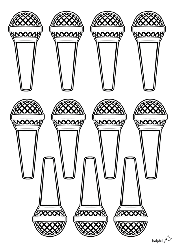 Kleine Mikrofone zum Ausdrucken und coole DIYs basteln!