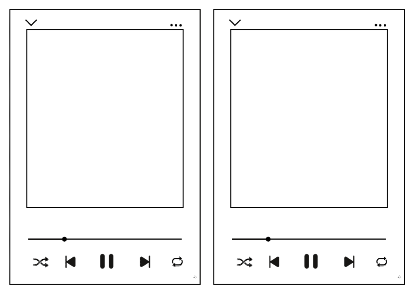 A5er Formate mit Vorlagen im Musik-Playlist-Look zum Ausdrucken und Basteln