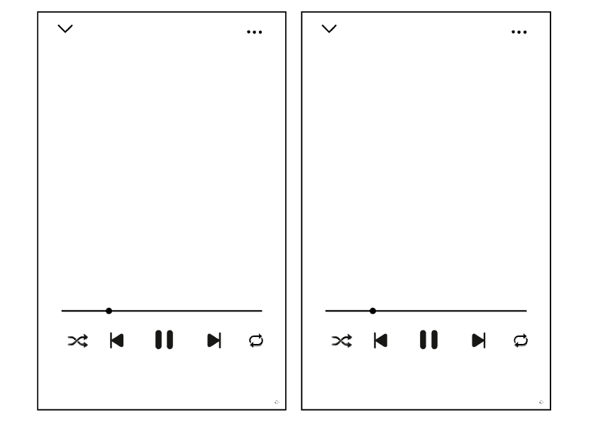 A5 Vorlagen im Musik-Playlist-Look zum Ausdrucken und Basteln von Karten, Gutscheinen und Einladungen