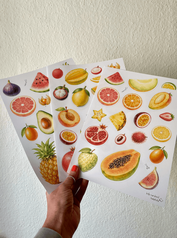 Das 3er Set von hepfully liefert alle tropischen Klassiker an Früchten