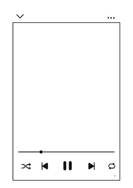 Vorlage A4 im Design einer Musik-Playlist zum Malen und Basteln