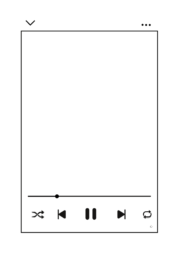 Vorlagen A4 im Design einer Musik-Playlist  mit Platz zum Malen von Covern und Co