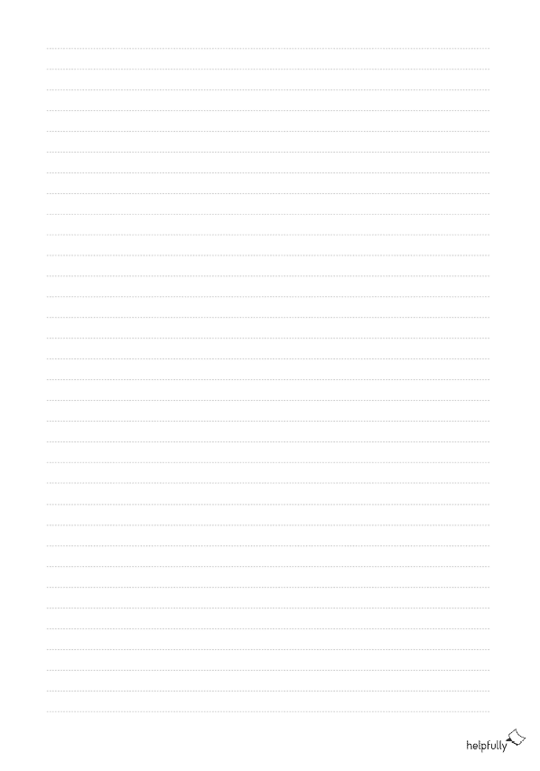 Linienpapier mit gepunkteten Linien 8 mm zum Ausdrucken