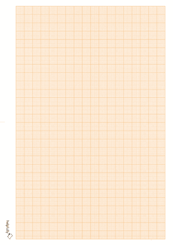 Milometerpapier als PDF in Orange zum Ausdrucken