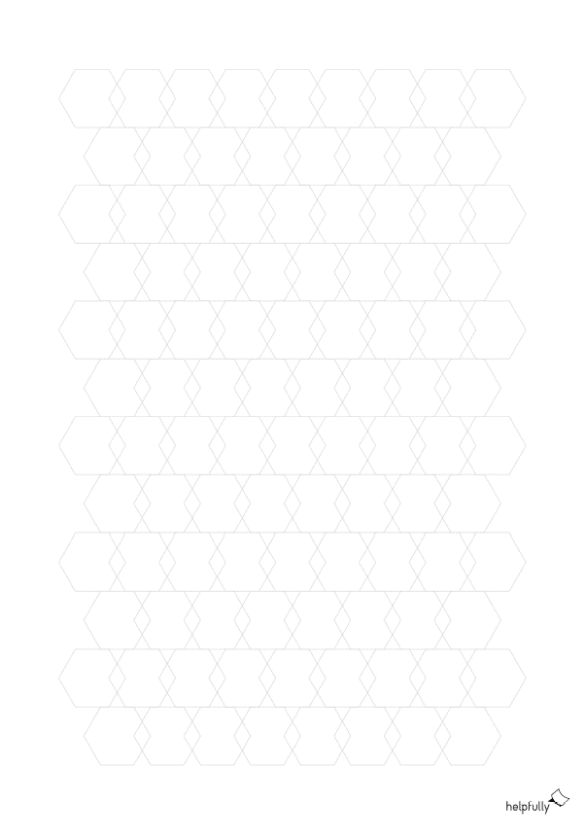 Hex-Papier 12 mm Grid zum Ausdrucken