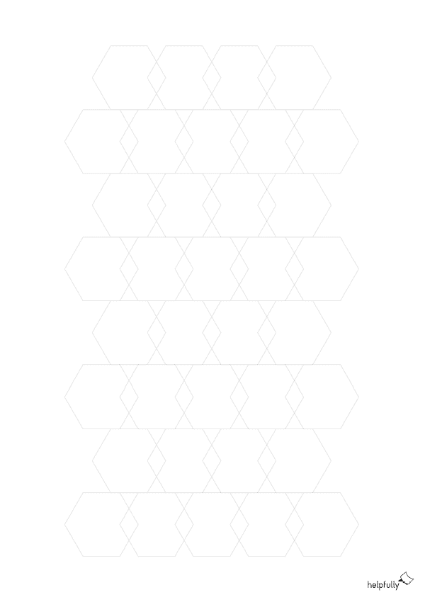 Hex-Papier 18 mm Grid zum Ausdrucken