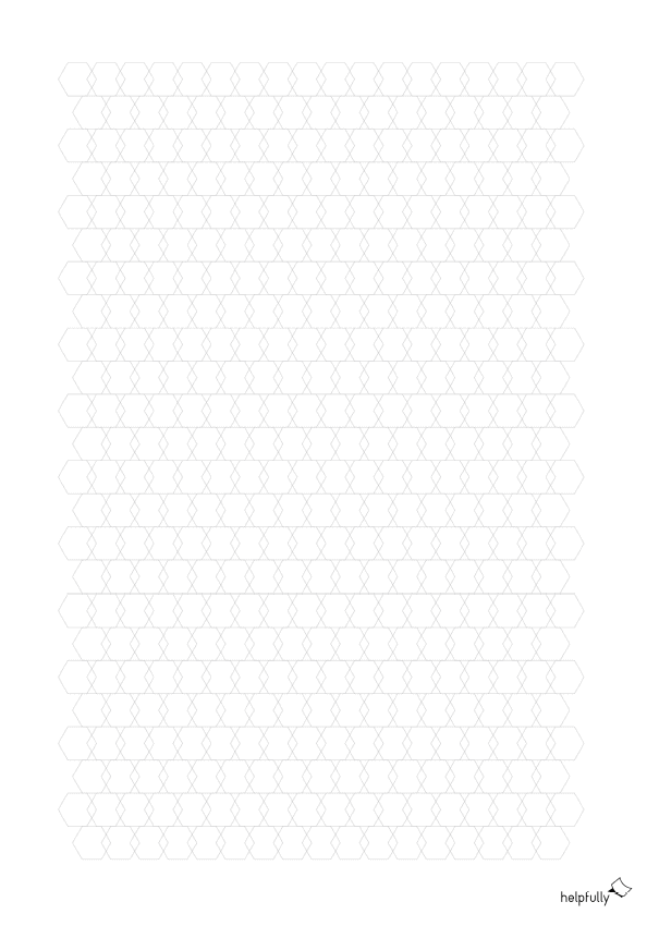 Hex-Papier 6 mm Grid zum Ausdrucken