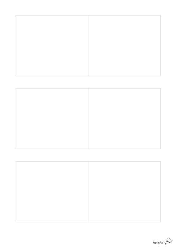 Storyboardpapier zum Ausdrucken als gratis Vorlage