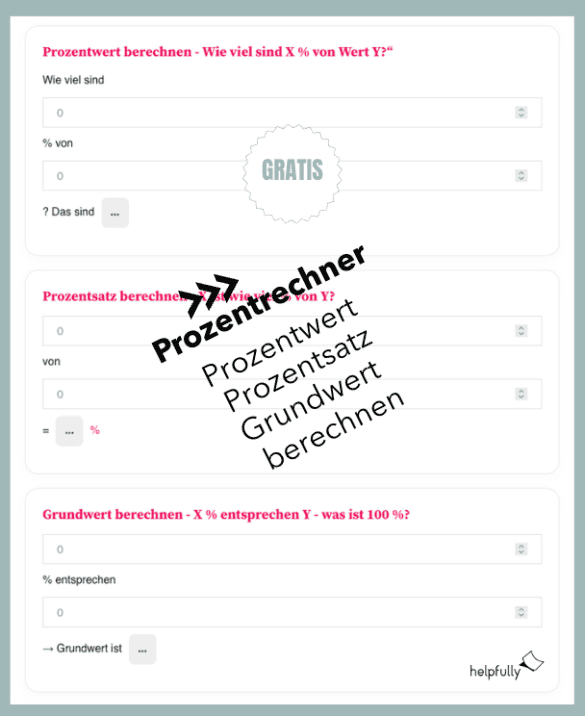 Online Prozentrechner nutzen und Prozente berechnen lassen
