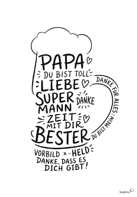 cooles Geschenk für Papa zum Vatertag oder Geburtstag basteln - Bierkrug mit viel Liebe drin!