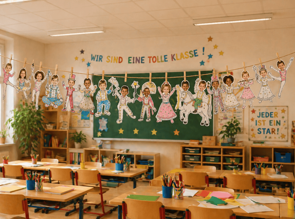 Manege frei - Zirkus-Basteln für die Grundschule - mit den Figuren zum Ausdrucken!