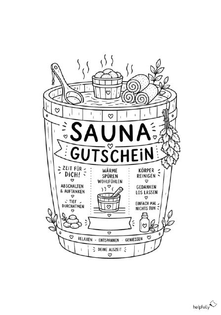 Sauna-Gutschein verschenken? Klar - mit dem gebastelten Bootich wird es so genial!