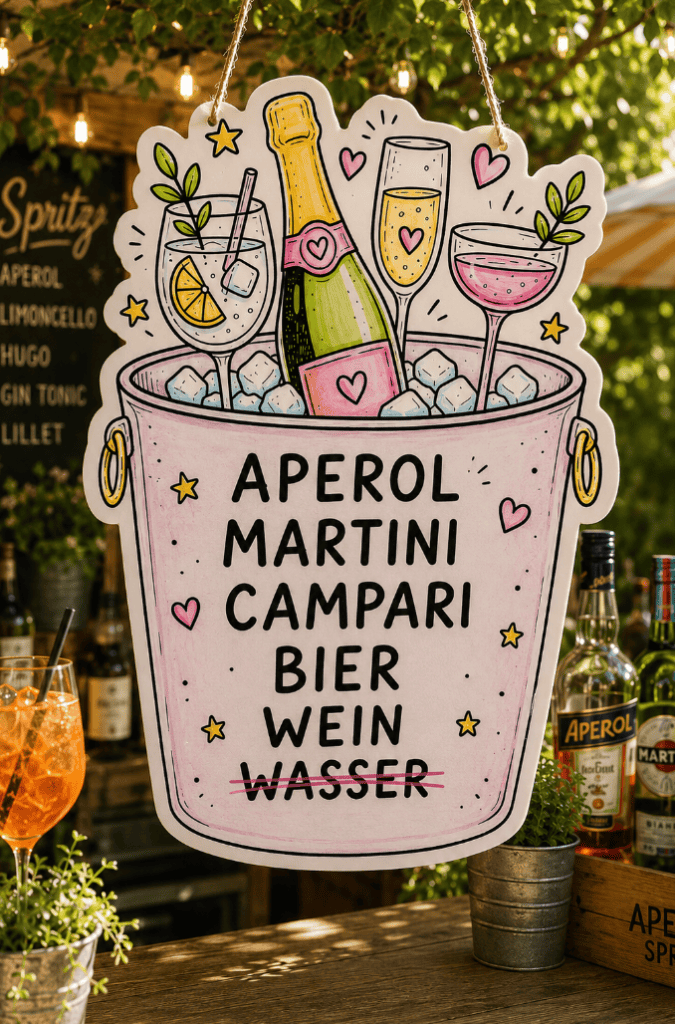 Deko für die Party-Bar? Mit dem DIY-Sektkühler zum Basteln wird es genial!