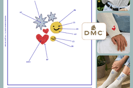 Die lustigen Filzmotive machen schon beim Nadelfilzen Spaß, hier gratis Anleitung von DMC