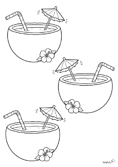 Kokosnüsse aus Papier zum Basteln cooler Sommerdeko!